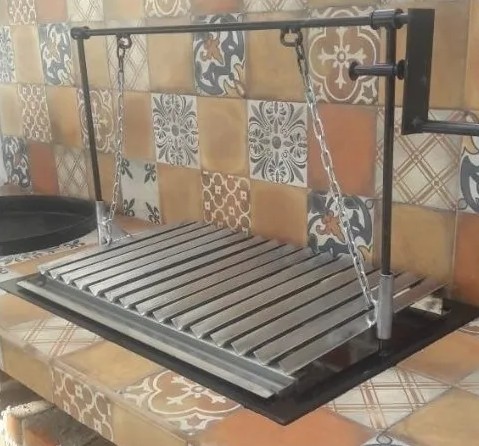 asador para carne tipo parrilla argentina 1
