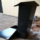 campana color negro para asador argentino 80 x 50 1