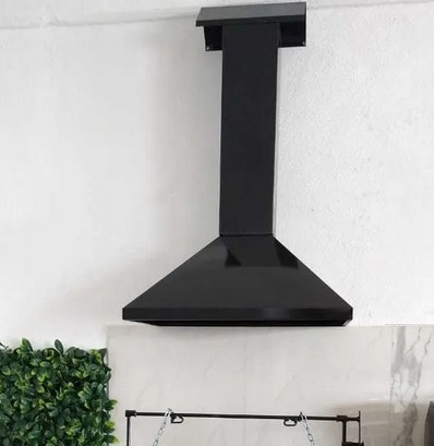 campana color negro para asador argentino 80 x 50 2